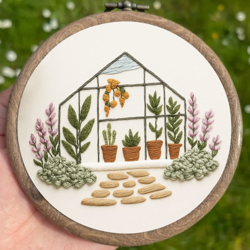 Rubbyoo Embroidery Kit - Botanical Greenhouse | Handmade Collection | Diy Decoration Craft - image 9