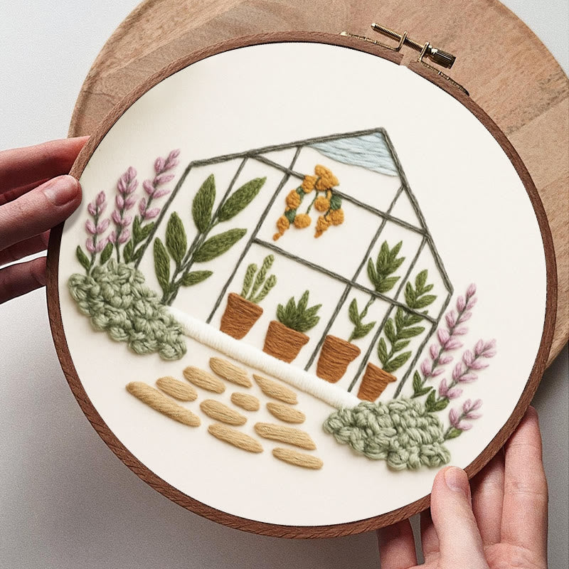 Rubbyoo Embroidery Kit - Botanical Greenhouse | Handmade Collection | Diy Decoration Craft - image 7