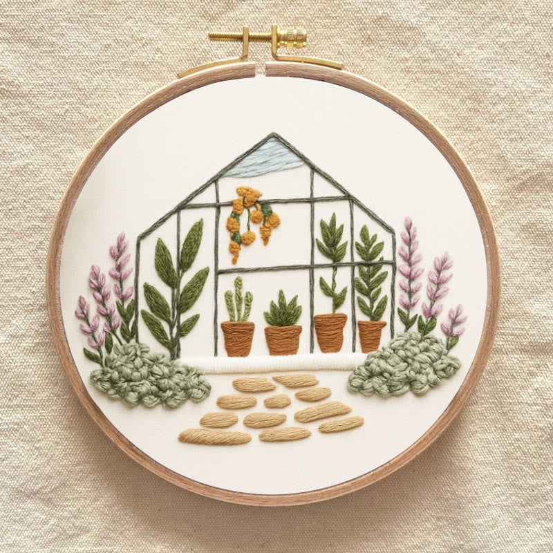 Rubbyoo Embroidery Kit - Botanical Greenhouse | Handmade Collection | Diy Decoration Craft - image 6