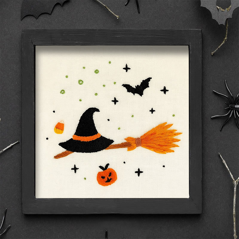 Rubbyoo Embroidery Kit - Magic Broom | Creative Halloween Craft | Perfect For Beginners - image 8