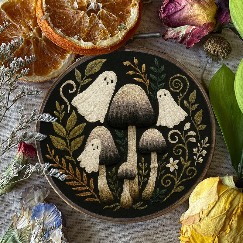 Rubbyoo Embroidery Kit - Halloween Spooky Ghosts | Halloween Wallhanging Ornament | Diy Needle Artwork - image 6