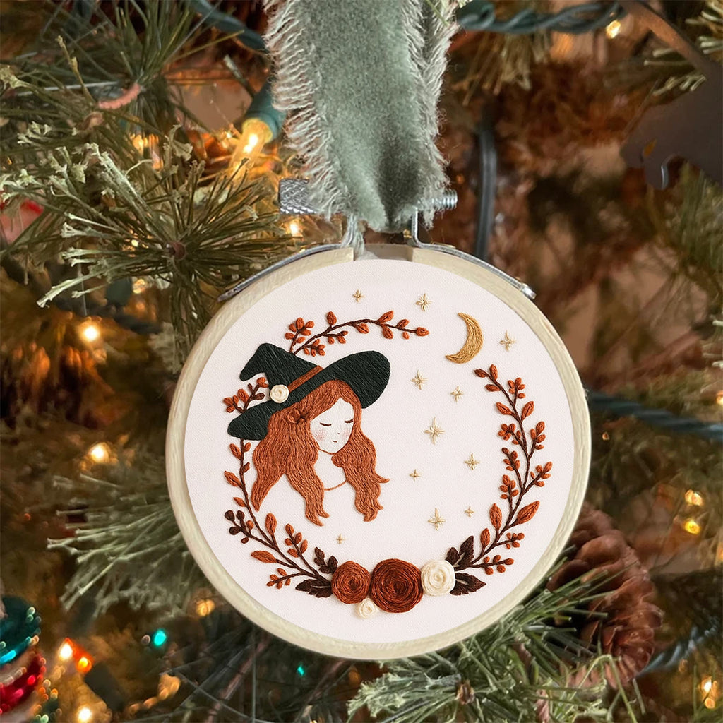 Rubbyoo Embroidery Kit - Halloween Witch | Unique Halloween Gifts | Nice For Room Decoration - image 4