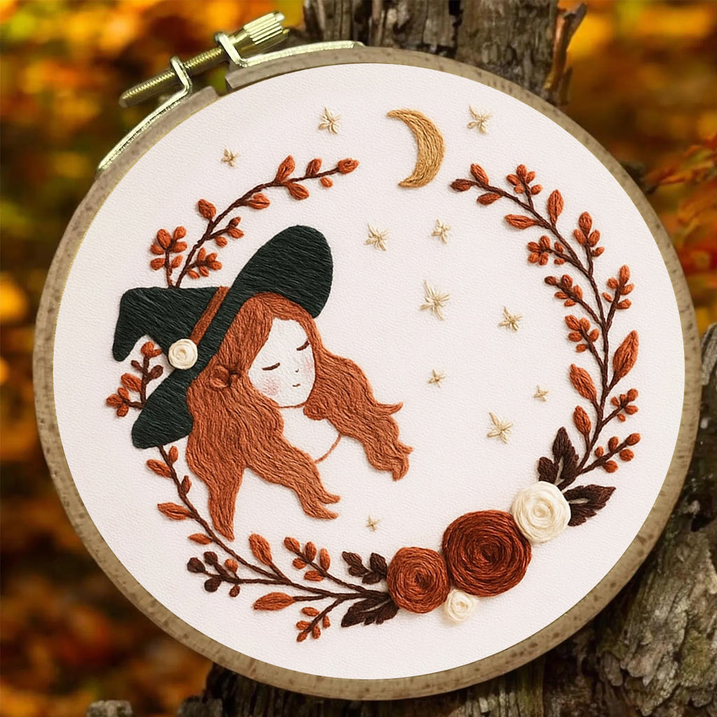Rubbyoo Embroidery Kit - Halloween Witch | Unique Halloween Gifts | Nice For Room Decoration - image 5
