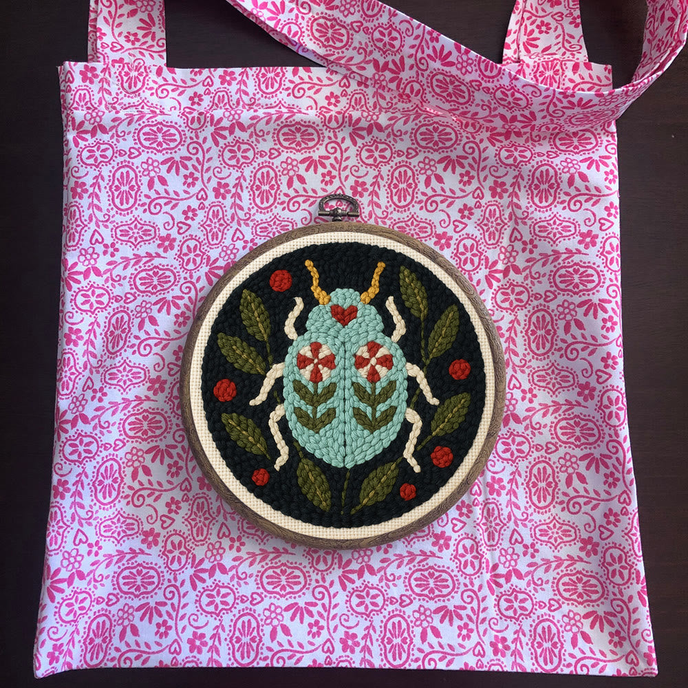  Beetle Punch Needle  Kit - Unique Insect Handicraft | Special Desk Decor - image 9