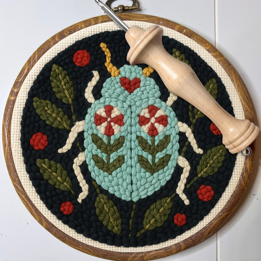  Beetle Punch Needle  Kit - Unique Insect Handicraft | Special Desk Decor - image 8