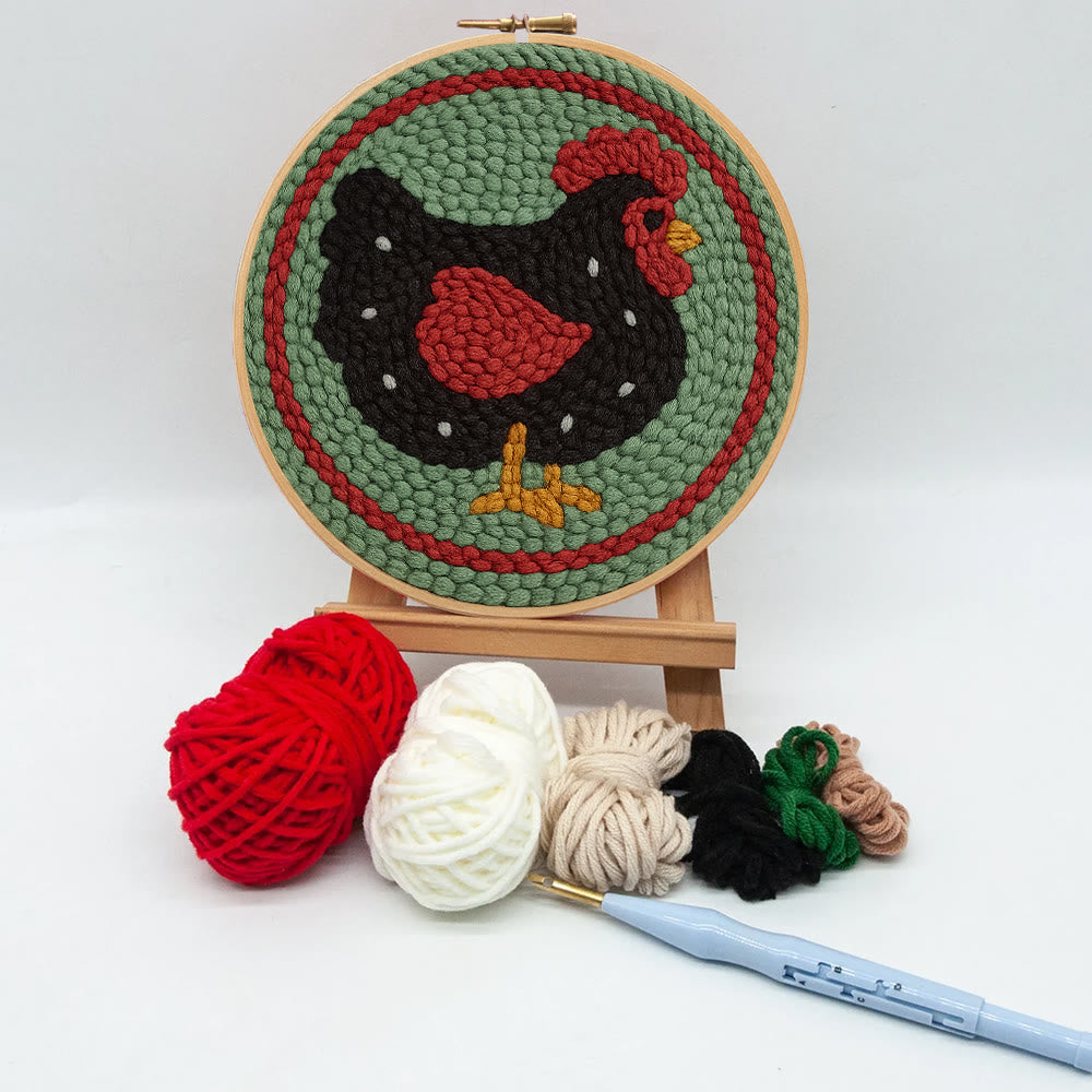 Christmas Turkey Punch Needle Kit - Christmas Home Ornament | Adorable Animal Needlework - image 9
