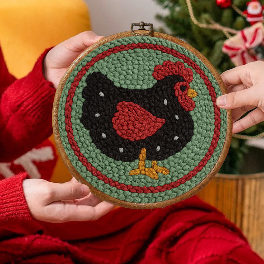 Christmas Turkey Punch Needle Kit - Christmas Home Ornament | Adorable Animal Needlework - image 8
