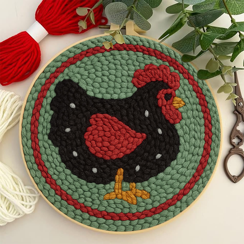 Christmas Turkey Punch Needle Kit - Christmas Home Ornament | Adorable Animal Needlework - image 6