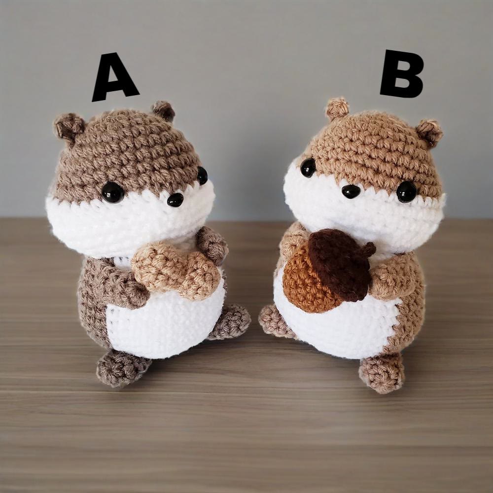 Diy Handmade Squirrel Series Crochet Kit - Crocheted Animal Doll | Adorable Gift For Kids - Squirrel B - image 5