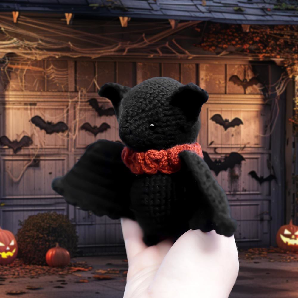 Diy Handmade Mysterious Bat Crochet Kit - Unique Halloween Crocheted Craft | Nice Gifts For Home Decor  - image 1