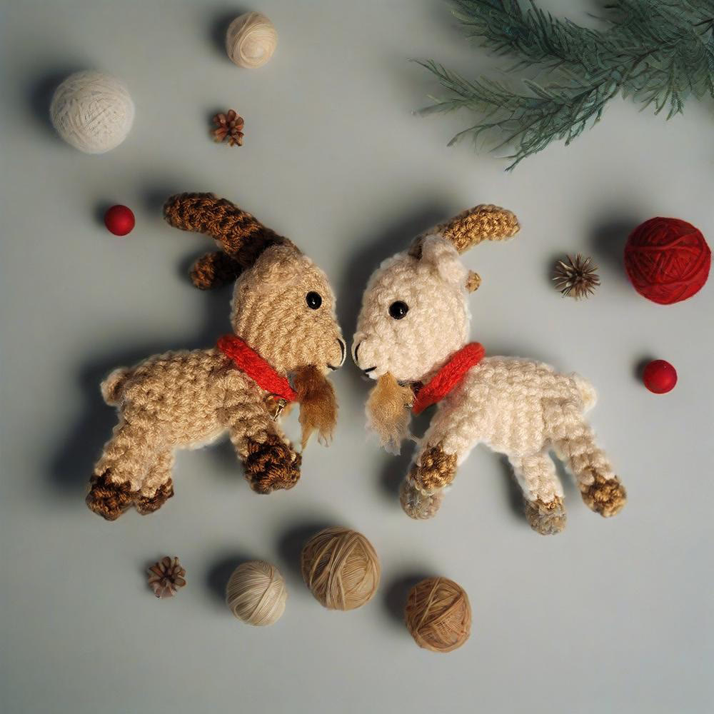Diy Handmade Farm Goat Crochet Kit - Sewing Animal Toy  |  Gift For Craft Lovers - image 4