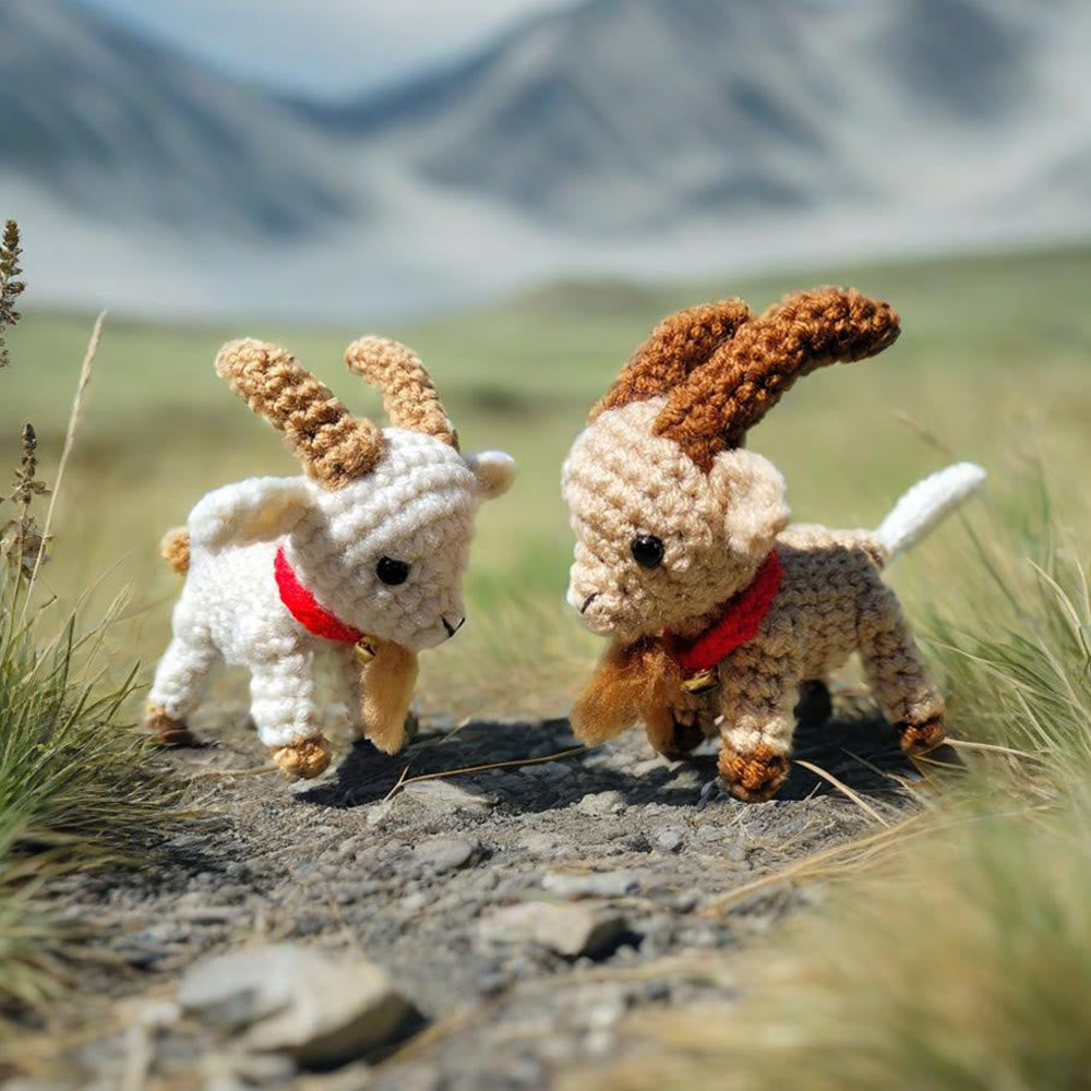 Diy Handmade Farm Goat Crochet Kit - Sewing Animal Toy  |  Gift For Craft Lovers - image 5