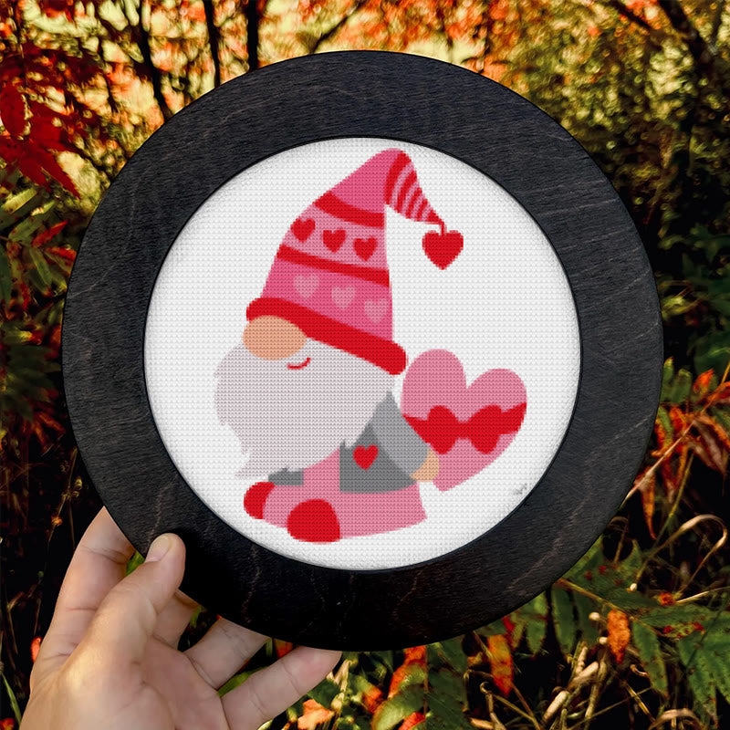 Cross Stitch Kit - Romantic Gnome | Valentine Handmade Gifts | Nice For Lover - image 8