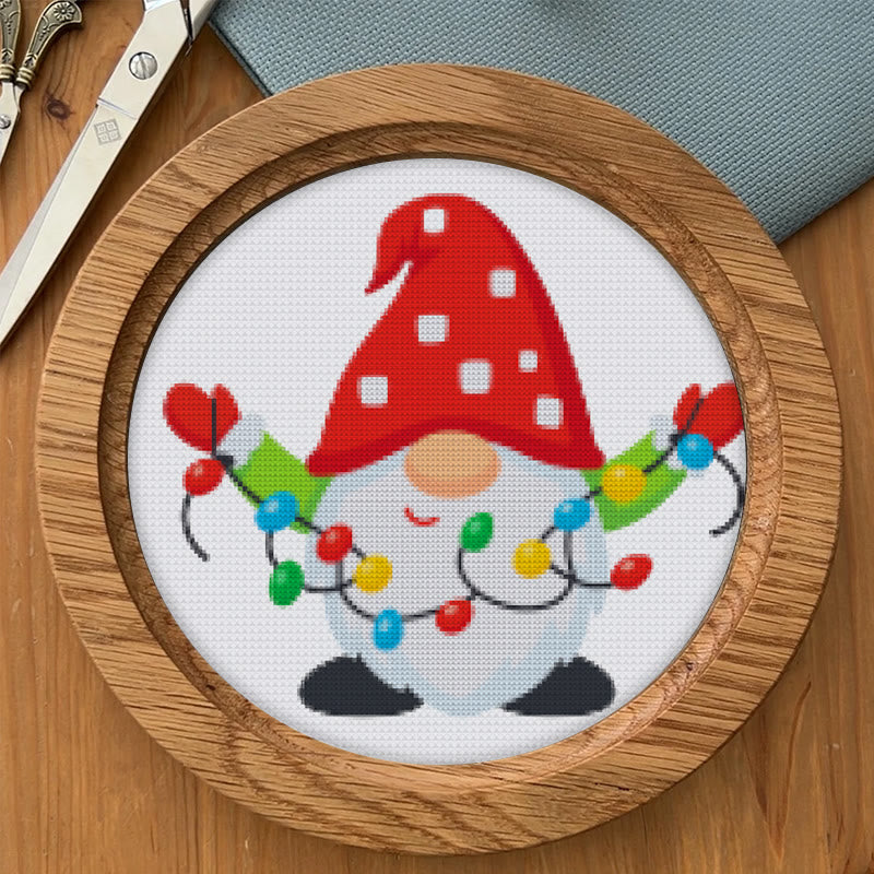 Cross Stitch Kit - Christmas Gnome | Diy Decorative Craft | Handmade Christmas Gifts - image 5