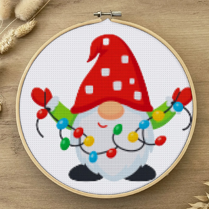 Cross Stitch Kit - Christmas Gnome | Diy Decorative Craft | Handmade Christmas Gifts - image 4