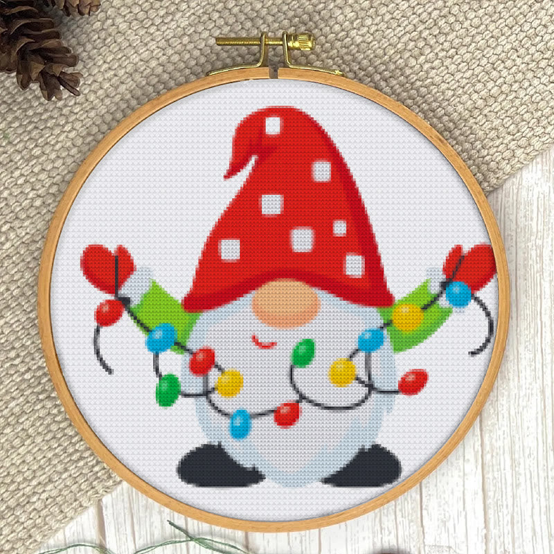 Cross Stitch Kit - Christmas Gnome | Diy Decorative Craft | Handmade Christmas Gifts - image 3