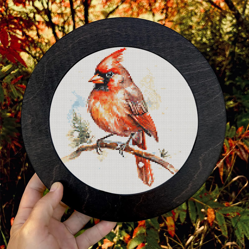 Cross Stitch Kit - Red Cardinal | Christmas Home Decor  | Perfect Gift For Bird Lovers - image 8