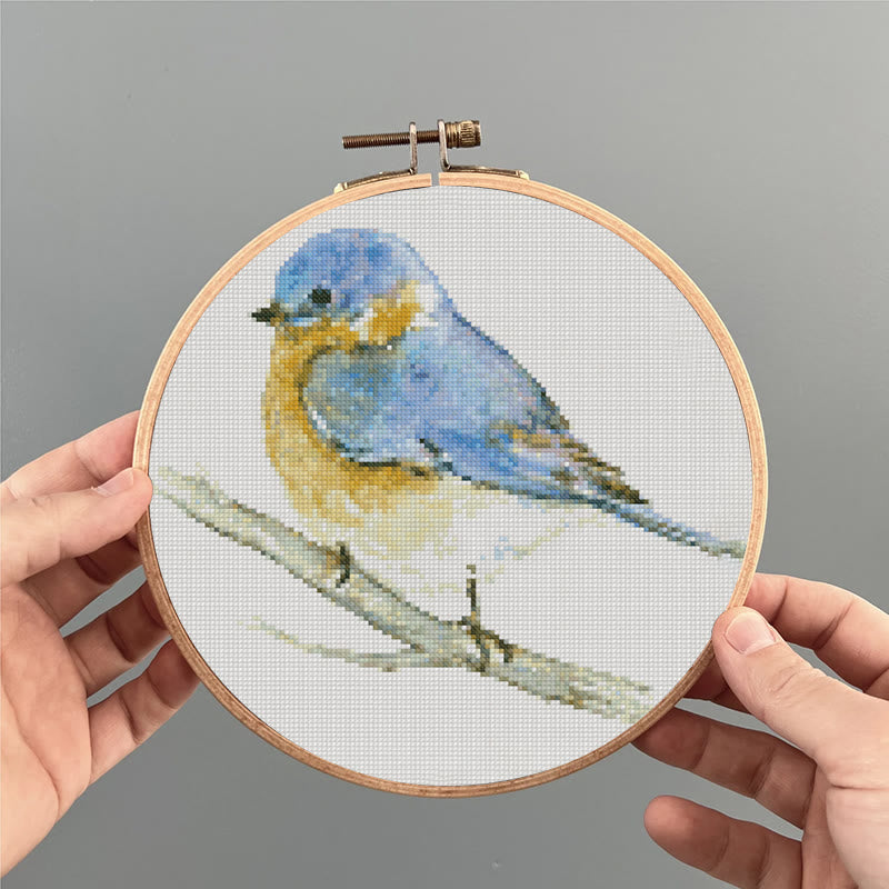 Cross Stitch Kit - Lovely Blue Bird | Cute Animal Needlework | Beginner-friendly Handicraft - image 6