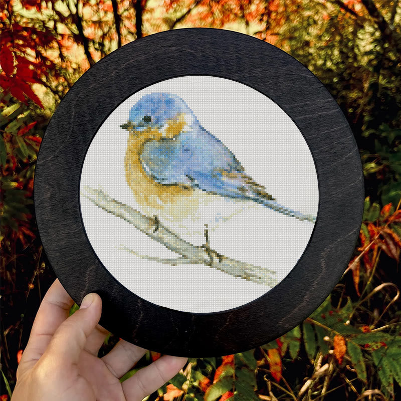 Cross Stitch Kit - Lovely Blue Bird | Cute Animal Needlework | Beginner-friendly Handicraft - image 8