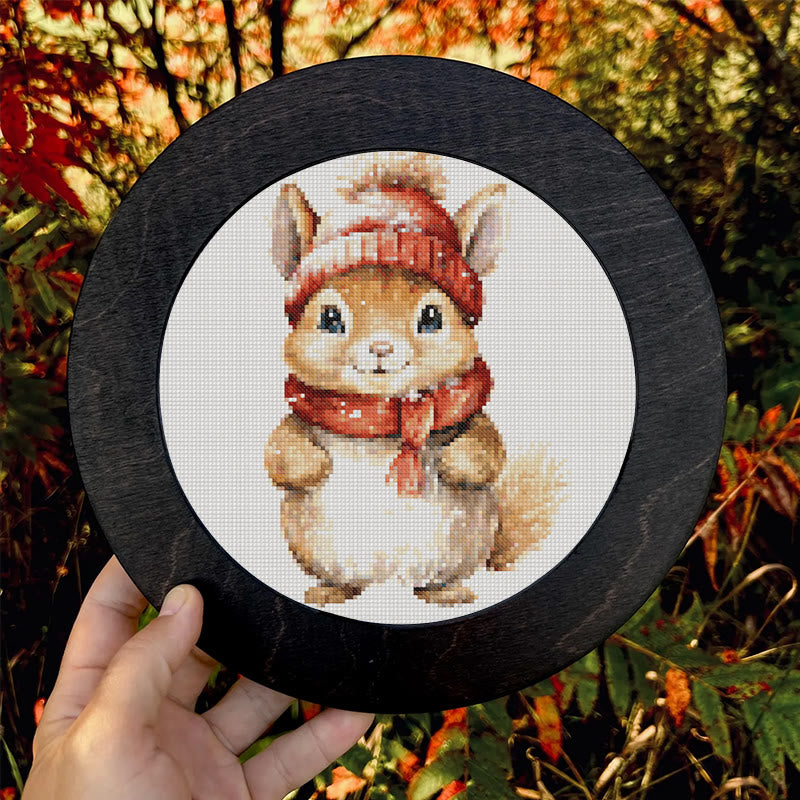 Cross Stitch Kit - Adorable Squirrel | Christmas Tree Ornament | Christmas Handmade Collection - image 9