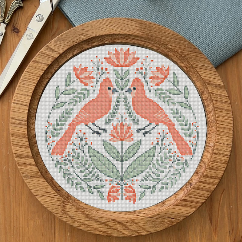 Cross Stitch Kit - Bird Couple In Love | Easy Handmade Needlework | Perfect For Home Decor - image 5