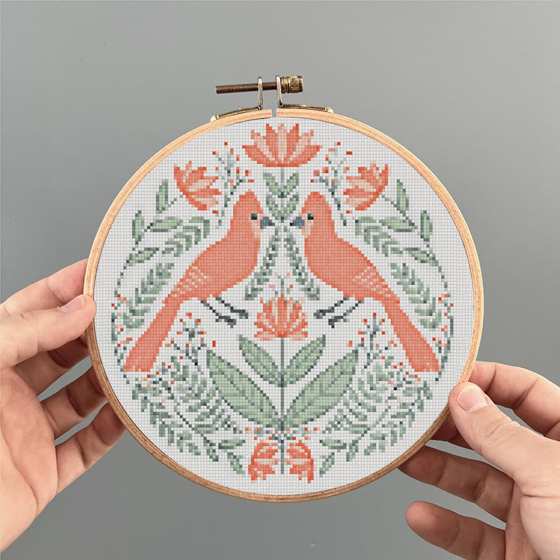 Cross Stitch Kit - Bird Couple In Love | Easy Handmade Needlework | Perfect For Home Decor - image 6