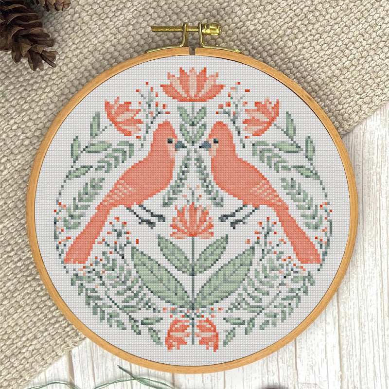 Cross Stitch Kit - Bird Couple In Love | Easy Handmade Needlework | Perfect For Home Decor - image 4