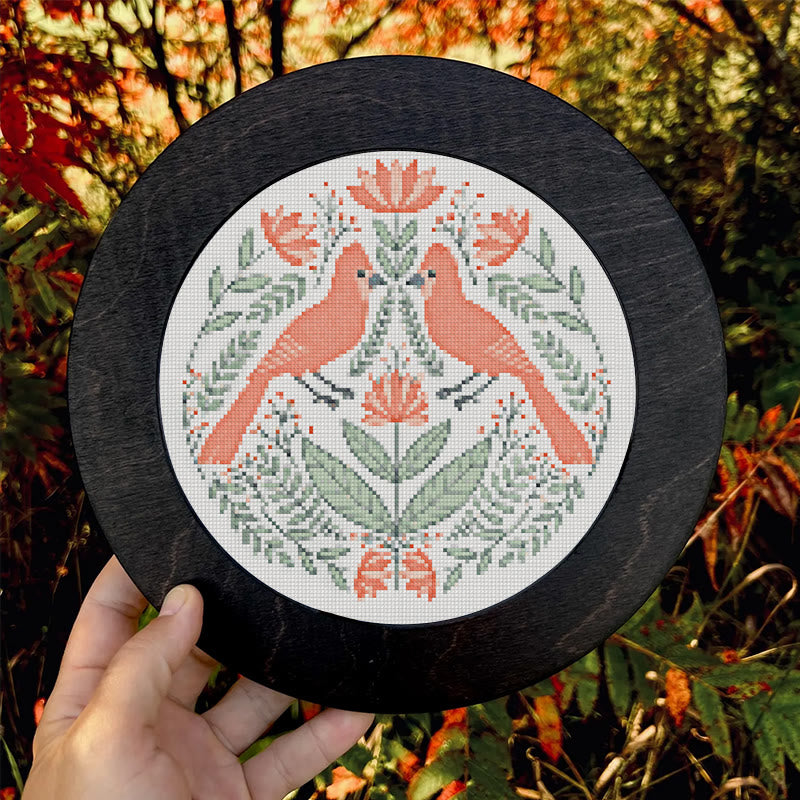 Cross Stitch Kit - Bird Couple In Love | Easy Handmade Needlework | Perfect For Home Decor - image 8