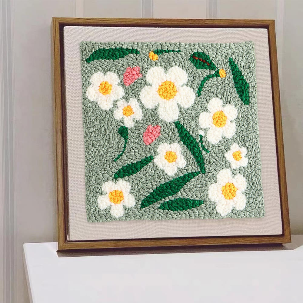 Wildflowers Square Punch Needle Kit - Handmade Flower Craft | Nice Housewarming Gifts - image 7