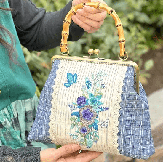 Handmade Floral Handbag Kit | Unique Elegant Clutch Bag  | Nice Gifts For Mother - image 2