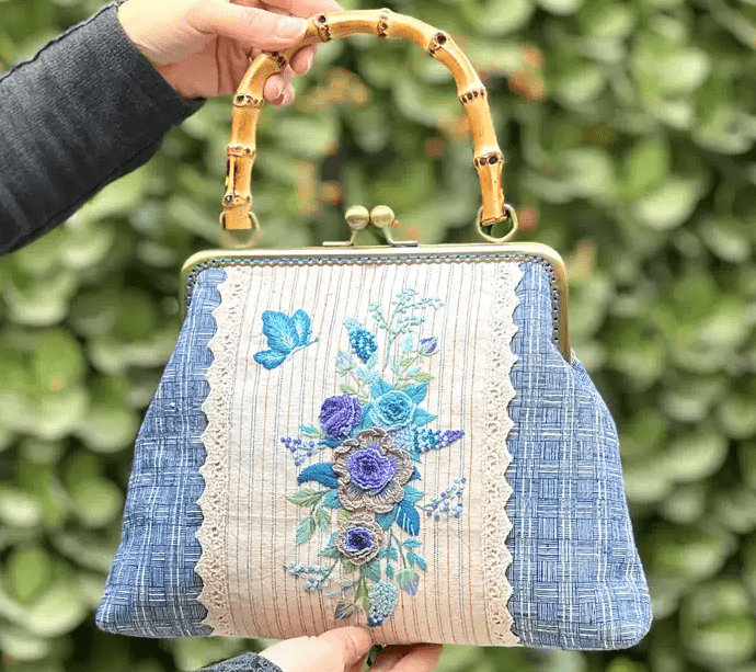 Handmade Floral Handbag Kit | Unique Elegant Clutch Bag  | Nice Gifts For Mother - image 1
