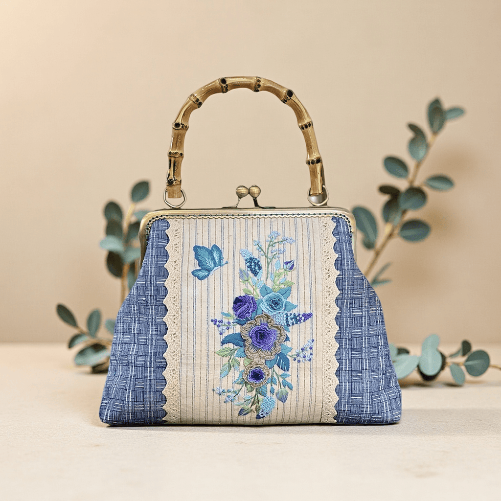 Handmade Floral Handbag Kit | Unique Elegant Clutch Bag  | Nice Gifts For Mother - Handmade Floral Handbag Kit - image 0
