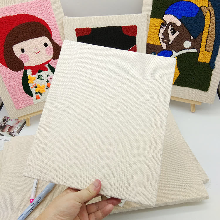  Wooden Frame Cotton Monks Cloth For Punch Needle |multiple Sizes Wooden Frame | Yarn Craft Tool | Perfect For Diy Lovers  - 30*40cm - image 0
