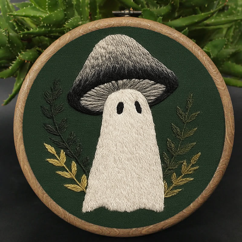 Rubbyoo Embroidery Kit - Spooky Mushroom | Helloween Home Decor |  Diy Handicraft  - image 2