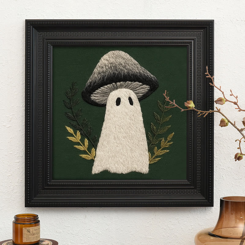 Rubbyoo Embroidery Kit - Spooky Mushroom | Helloween Home Decor |  Diy Handicraft  - Embroidery Kit Plus An Extra Frame - image 9