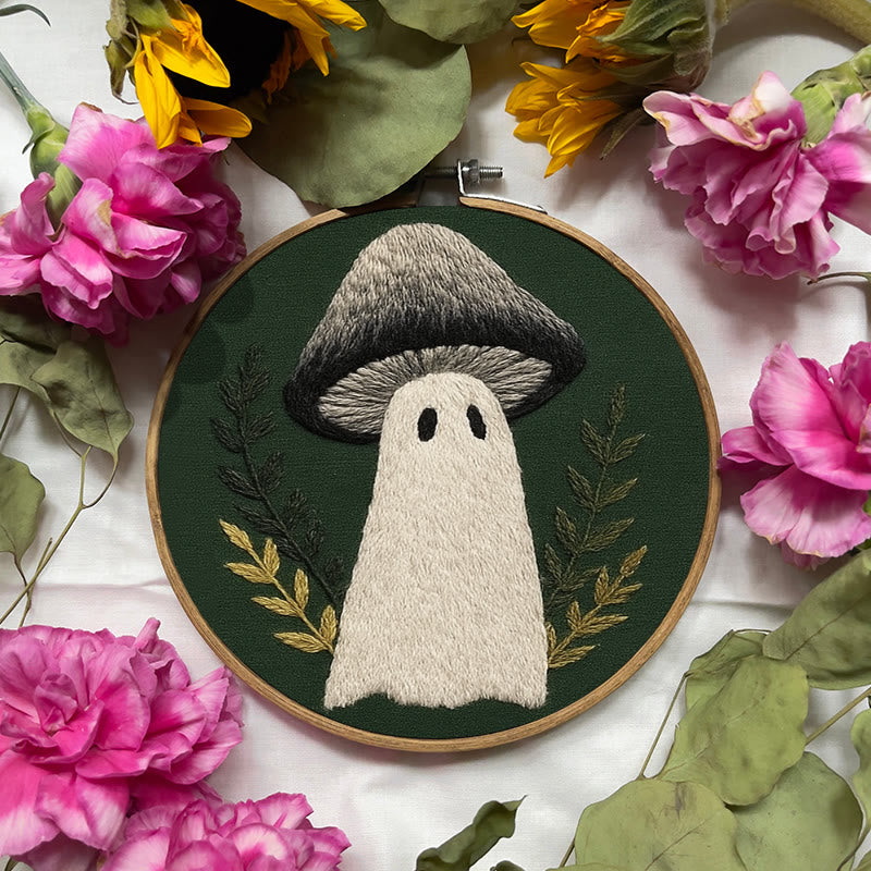 Rubbyoo Embroidery Kit - Spooky Mushroom | Helloween Home Decor |  Diy Handicraft  - image 4