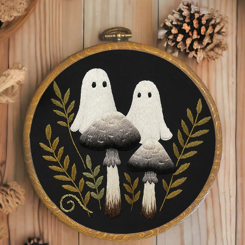 Rubbyoo Embroidery Kit - Helloween Spooky Mushroom | Diy Housewarming Present | Needlework For Beginner - image 5