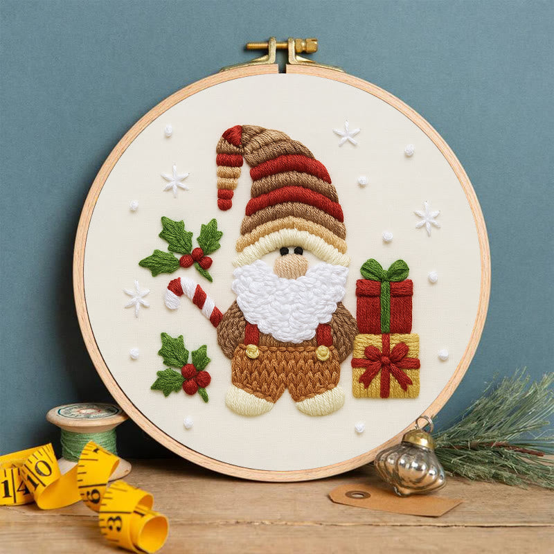Rubbyoo Embroidery Kit - Christmas Gnome | Christmas Tree Decor | Diy Home Hanging Gifts  - image 3