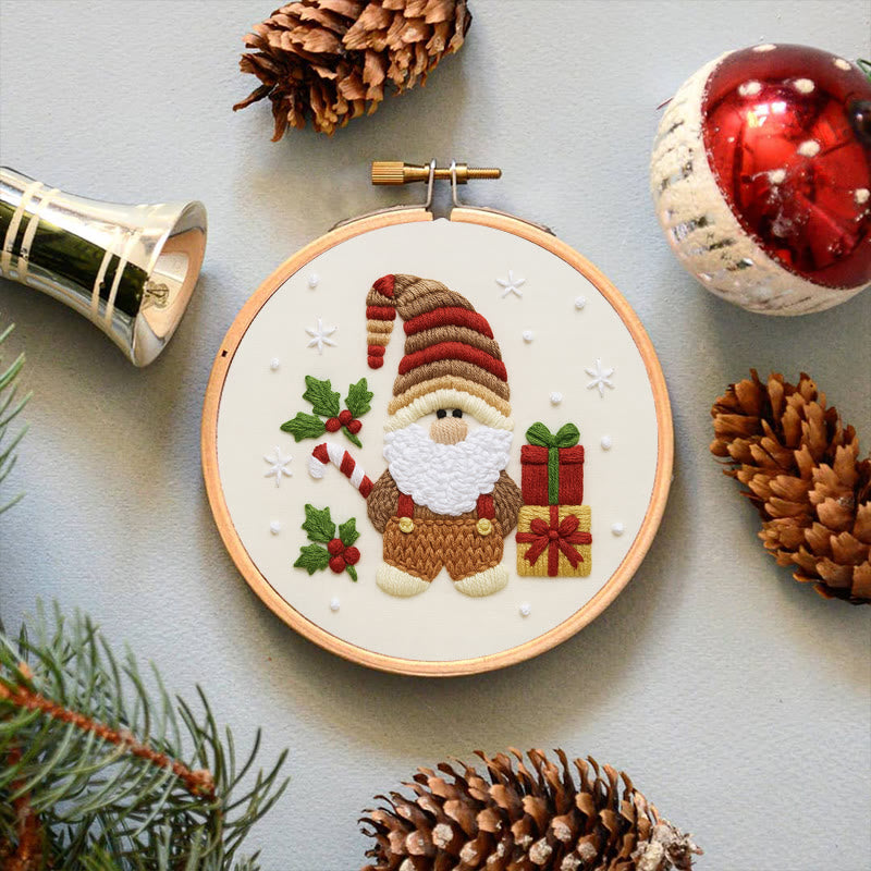 Rubbyoo Embroidery Kit - Christmas Gnome | Christmas Tree Decor | Diy Home Hanging Gifts  - image 7