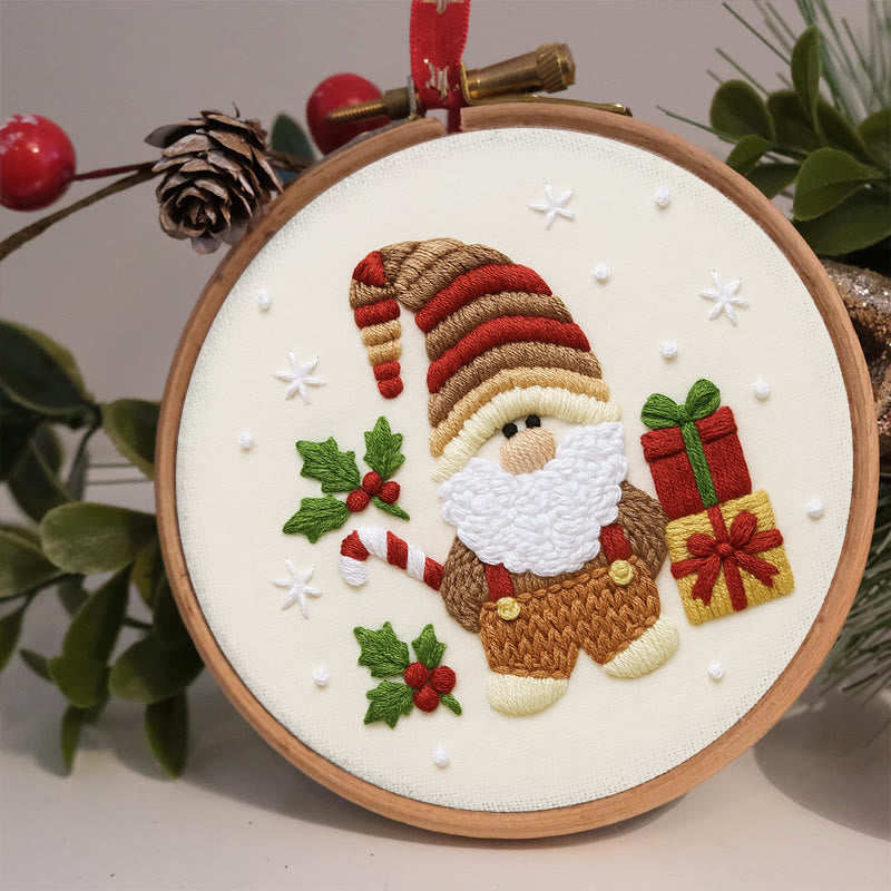 Rubbyoo Embroidery Kit - Christmas Gnome | Christmas Tree Decor | Diy Home Hanging Gifts  - image 5