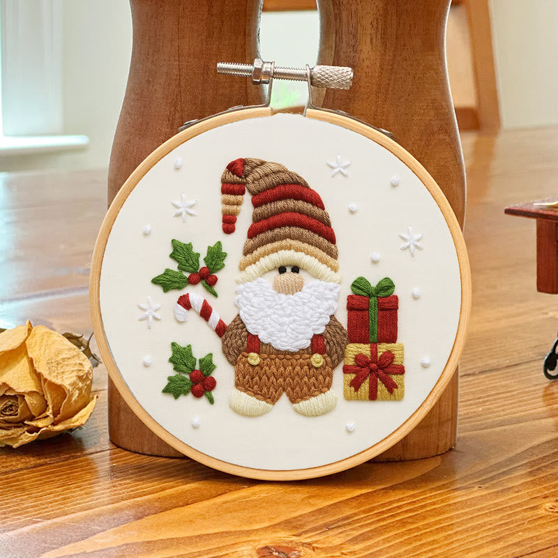 Rubbyoo Embroidery Kit - Christmas Gnome | Christmas Tree Decor | Diy Home Hanging Gifts  - image 2