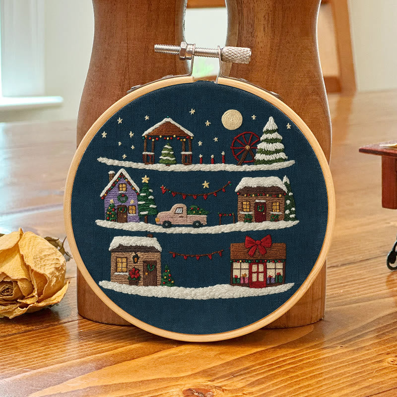 Rubbyoo Embroidery Kit - Christmas Eve | Christmas Home Ornament | Holiday Handmade Craft  - image 2