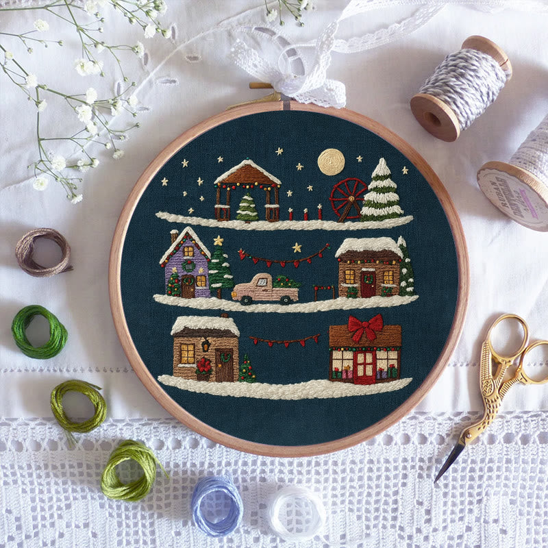 Rubbyoo Embroidery Kit - Christmas Eve | Christmas Home Ornament | Holiday Handmade Craft  - image 7
