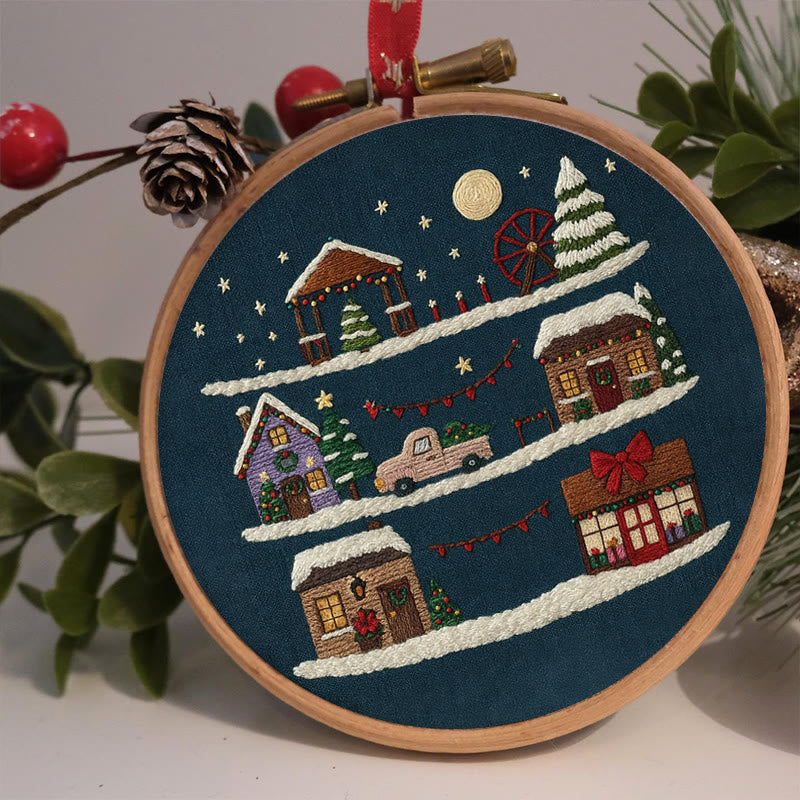 Rubbyoo Embroidery Kit - Christmas Eve | Christmas Home Ornament | Holiday Handmade Craft  - image 3