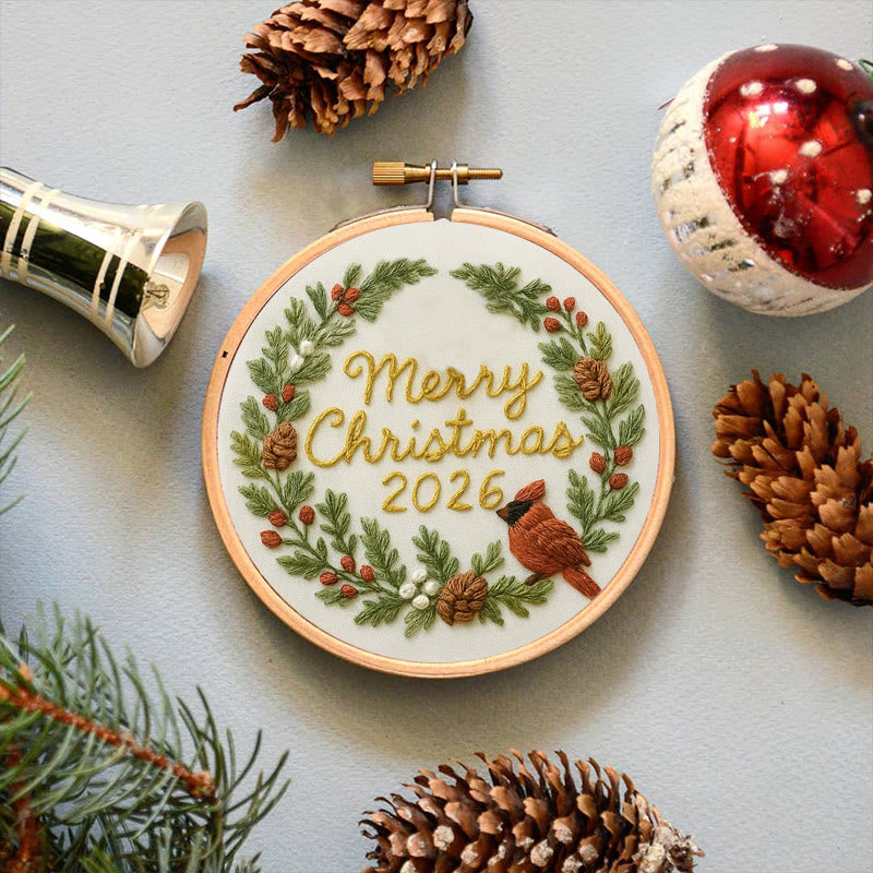 Rubbyoo Embroidery Kit - Merry Christmas | Unique Christmas Handicraft | New Year Gifts For Friends - image 2