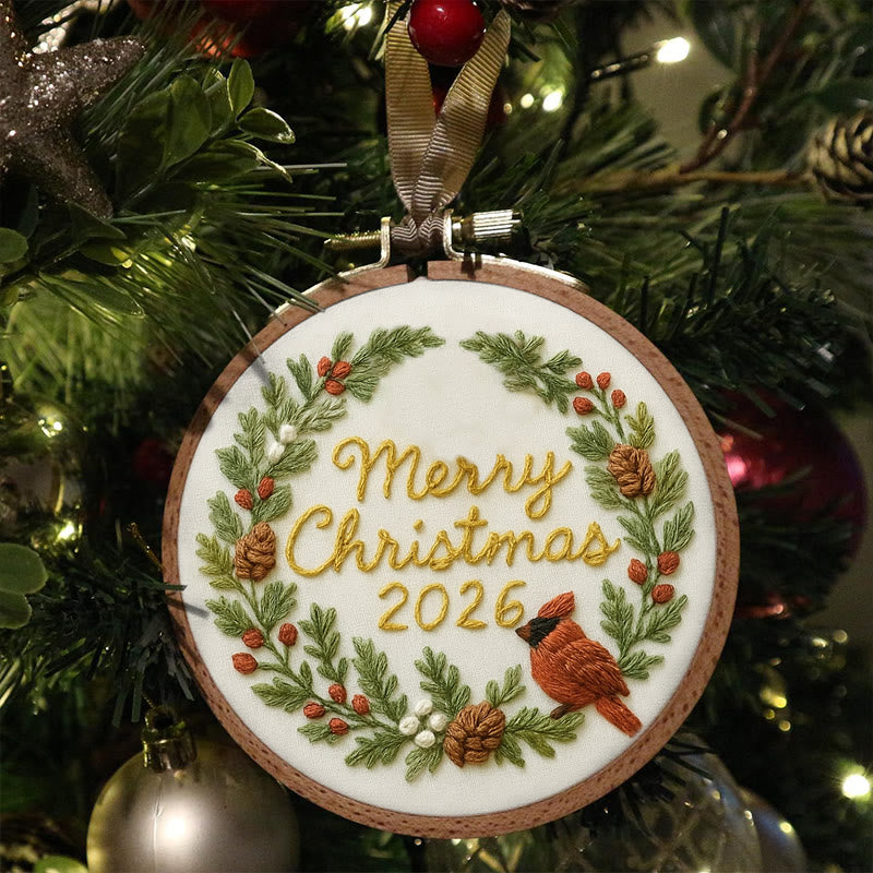 Rubbyoo Embroidery Kit - Merry Christmas | Unique Christmas Handicraft | New Year Gifts For Friends - image 1