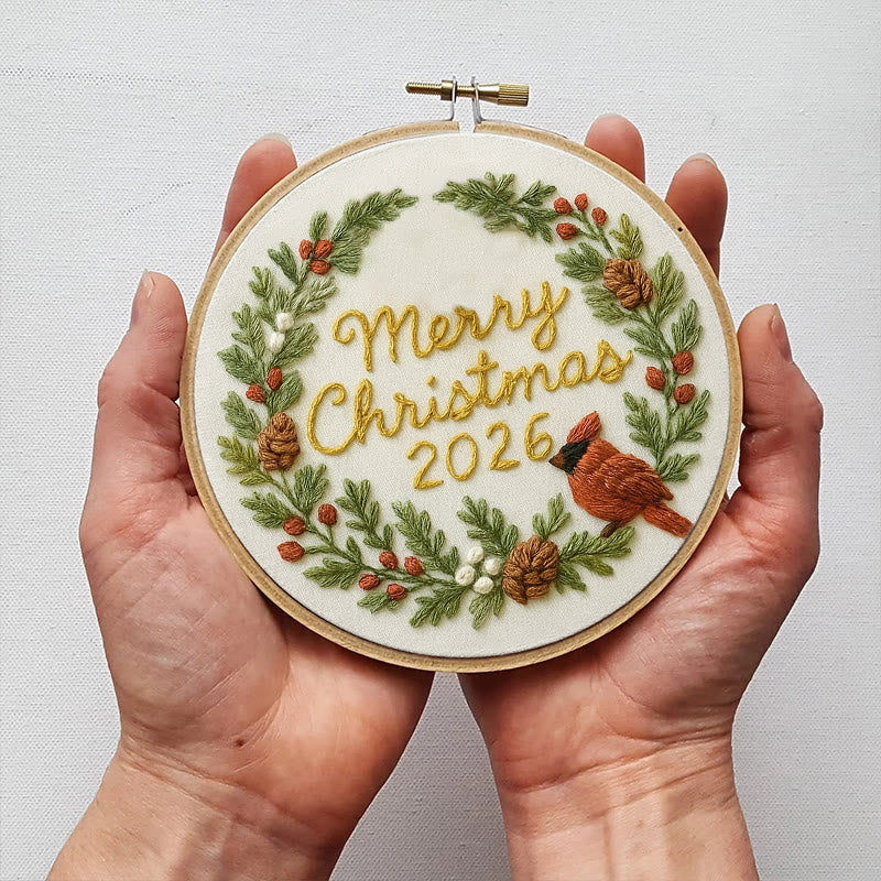 Rubbyoo Embroidery Kit - Merry Christmas | Unique Christmas Handicraft | New Year Gifts For Friends - image 4