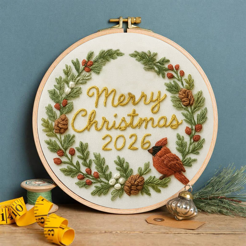 Rubbyoo Embroidery Kit - Merry Christmas | Unique Christmas Handicraft | New Year Gifts For Friends - image 7