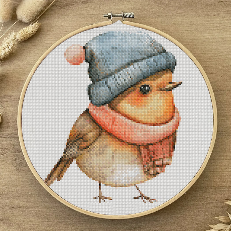  Cross Stitch Kit - Lovely Chick | Winter Room Ornament  | Handmade Animal Craft  - image 6