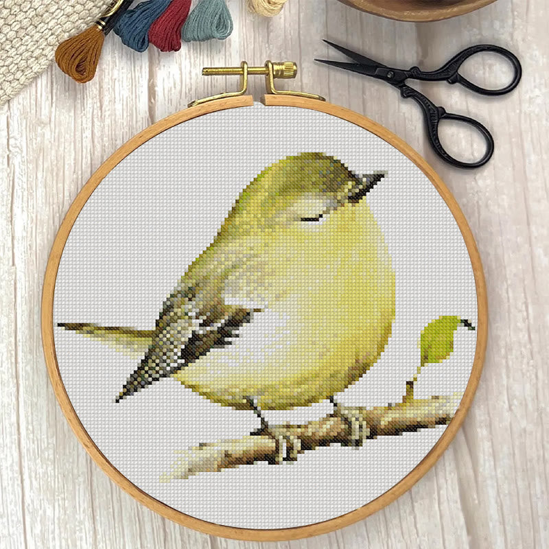  Cross Stitch Kit - Vireo Bird | Handicraft For Bird Lovers | Needle Artwork For Starter - image 1